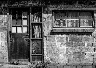 Old door and window