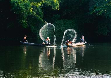 Fishermen on Perfume river