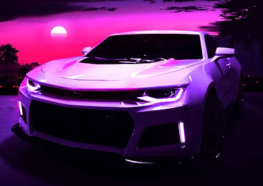 Synthwave Sport Car