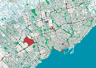 City map of Toronto
