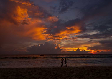 Exotic beach on the island