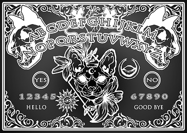 Spirit Board sphynx cat