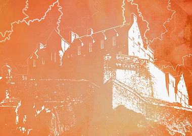 Edinburgh Castle - Orange