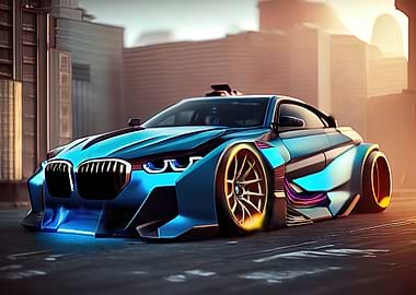 Widebody Cyberpunk Car