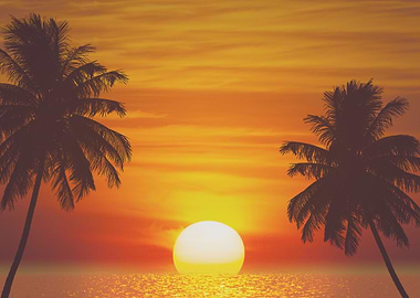 tropical beach and sea