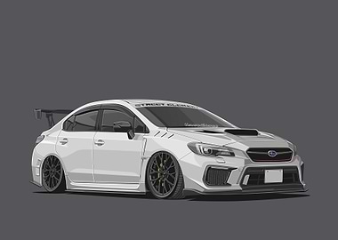 subaru wrx sti white