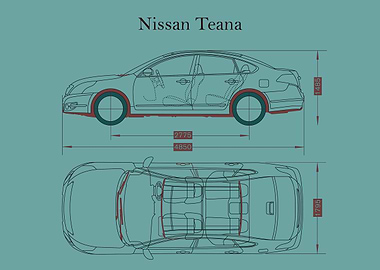 Nissan Teana 2010 Blueprin