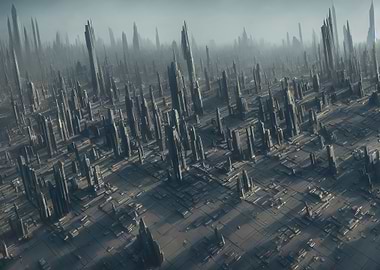 Building of the mega city