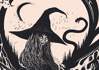 Witch and Moon