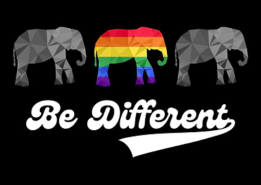 Elephant LGBTQ Rainbow