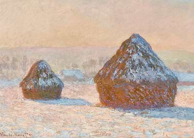 Wheatstacks Snow Effect