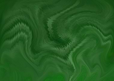 Abstract Green Faces Bear