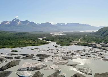 glacier lake alaska