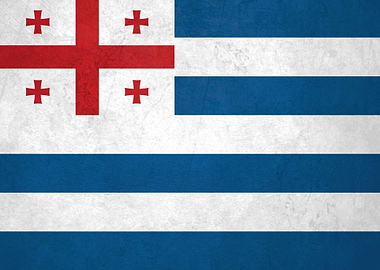 Flag of Adjara on Wall