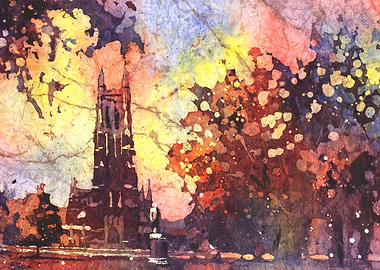 Duke Chapel Durham NC art