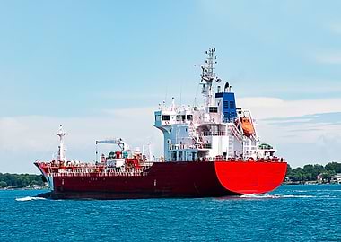 Freighter on the Lake