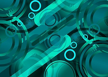 Aqua Blue Abstract
