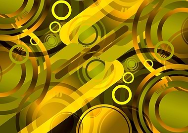 Golden Yellow Abstract