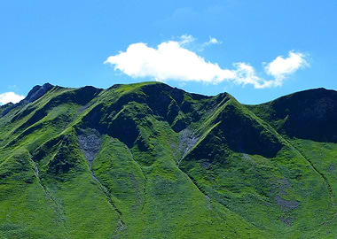 green mountains