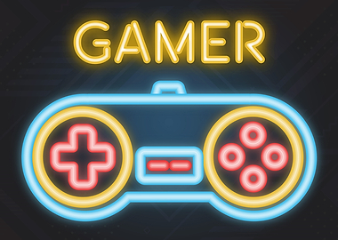 Gamer Neon Sign Game Room
