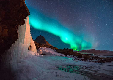 Polar green lights Nature