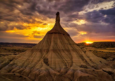 Sunset in the desert