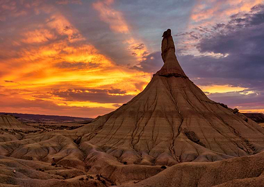 Sunset in the desert