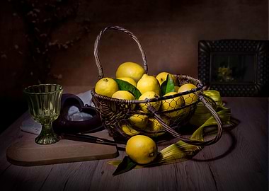 Lemons in a Basket