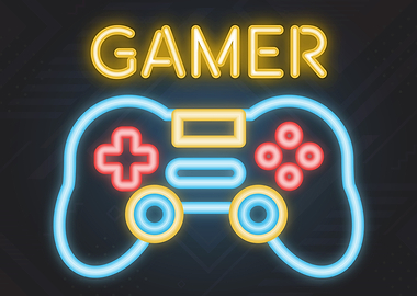 Gamer Neon Sign Game Room