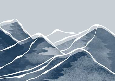 Mountain art landscape