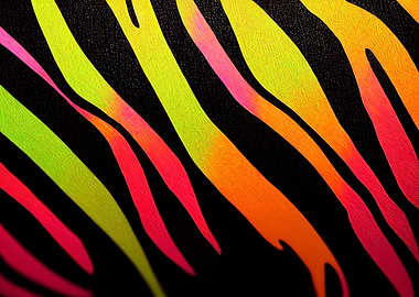 Neon Zebra Pattern