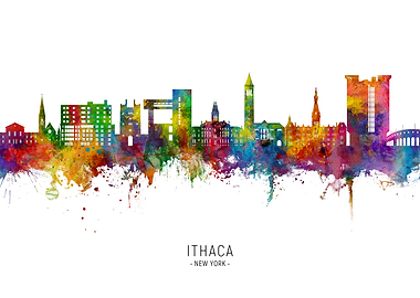 Ithaca Skyline New York