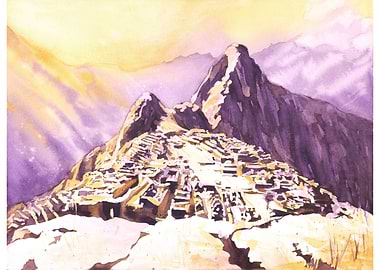 Machu Picchu Peru art