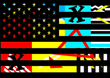 American flag graffiti co