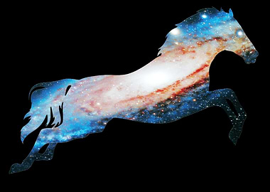 Space Horse Silhouette