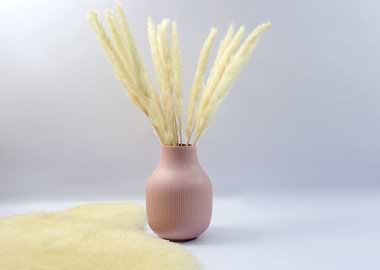vase wall pampas