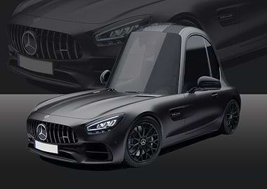 Mercedes AMG GT black