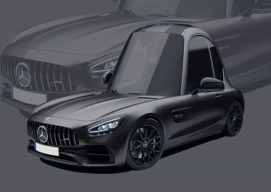 Mercedes AMG GT black