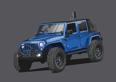 jeep wrangler blue