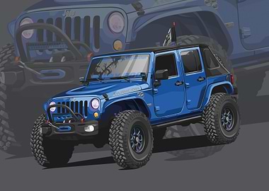 jeep wrangler blue