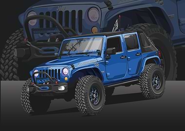jeep wrangler blue