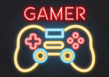 Gamer Neon Sign Game Room