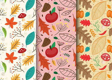 Autumn pattern collection