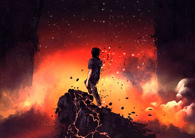 Gate above the clouds