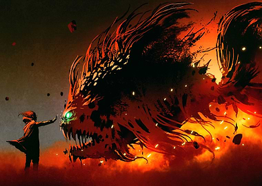 Mage summons star fish