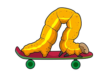 Caterpillar Skateboard