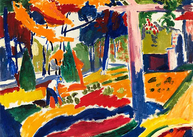 Garden ca1915 painting