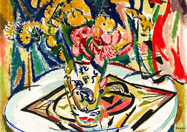 Flowers 1915 painting