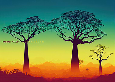 BAOBABS VALLEY MADAGASCAR