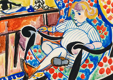 Gouache ca1916 painting